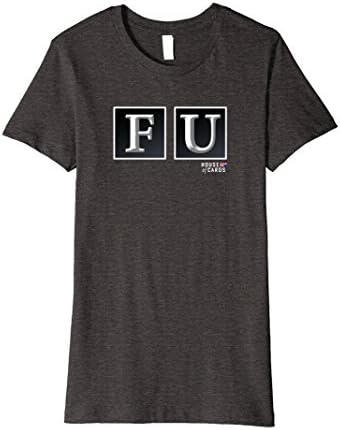 Womens House of Cards F.U. T-Shirt Small Dark Heather