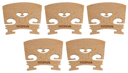 5 Full-size 4/4 Maple Violin Bridges