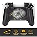 Pakesi Mobile Game Controller for PUBG 4-in-1 Upgrade Version Gamepad Shoot and Aim Trigger Phone Cooling Pad Power Bank for Android & iOS Fortnite/Knives Out (NO Light-2000mah)thumb 1