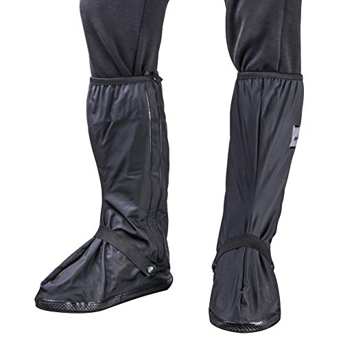 BS Waterproof Rain Boots Cover Overshoes Slip-Resistant Both for Men and Women (12.6 Inch)