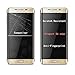 Galaxy S6 Edge Screen Protector Glass, (2-Pack) JACNITAD Galaxy S6 Edge Tempered Glass Screen Protector Full Coverage Protection High Definition 3D Curved Film for Samsung Galaxy S6 Edge (Gold)