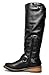 Slouchy Knee High Boot – Women's Flat Riding Boot – Comfortable Vegan Leather Boot - Casual Everyday Walking Shoe