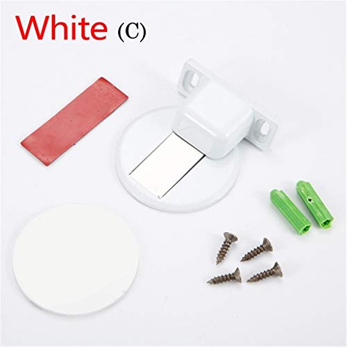 Stainless Steel Magnetic Door Stop, Invisible Magnetic No Drilling Doorstop