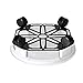 neteasegensen 17.7″ White Plant Caddy Plant Stand Round Planter Trolly Heavy Duty Plant Tray Flower Pot Mover with Caster Wheels and a Water Container（1Pcs）thumb 3