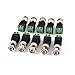 uxcell Screw Terminal Coax Cat5 Cat6 to BNC Male Video Connector Adapter 10 Pcs