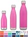 Simple Modern Stainless Steel Vacuum Insulated Double-Walled Wave Bottle, 9oz - Bubble Gum Pink