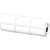 3 Rolls M110 Labels Compatible for M110 M221 M220 M200 M120 Label Maker, Thermal Label Sticker 1.96"x 1.18" (50x30mm) Standard Laminated Office Container Labeling Tape Replacement (White)