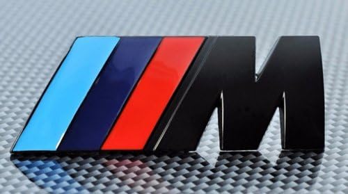 Carbon Genetics M Matte Black Rear Boot Lid Trunk Badge Emblem Stick On For All BMWs