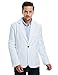 Pishon Men's Slim Fit Blazer Jacket Solid Cotton Casual One Button Sport Coats, White, US Size 42R(Tag Size 3XL)
