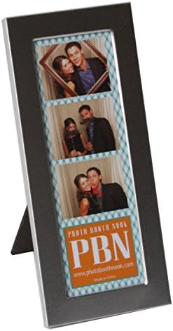 Matte Silver Designer Metal Photo Booth Frame - Brushed Aluminum (5 Frames)