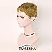 RUISENNA Short Blonde Pixie Cut Human Hair Wigs for Women Brazilian Human Hair Wigs Short Blonde Natural Straight Wigs