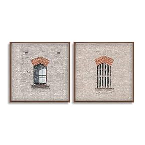 Framed Canvas Wall Art for Living Room, Bedroom Window Theme Canvas Prints for Home Decoration Ready to Hang - 16"x16"x2 Panels