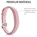 iBREK Replacement Bands with Metal Buckle for Fitbit Flex 2-3 Pack:Light Pink&White&Teal(No Tracker)