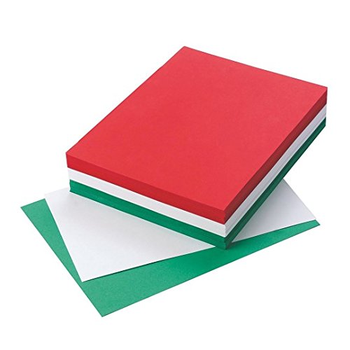 Tru-Ray Seasonal Sulphite Construction Paper - Holiday Colors, 9"x12" (Pack of 300) - SSW-PE1489