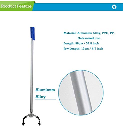 KONKY Aluminium Greifer Handgreifer Home Müllzange Reacher Pick Up Stick Greifarm, 37-Zoll Lange Arm Greifzange… – Bild 4