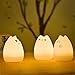 EMDMAK Baby Night Light USB Rechargeable Silicone Night Lamp with 7-Color Mood Light, Sensitive Tap Control for Baby Kids Adults (Kitty C)