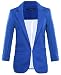 xiaokong Women's Solid Color Open Front Slim Fashion Small Blazer