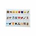 Cinema Sign For A4 CINEMATIC LIGHTBOX Color Emoji, Glyphs Card,A Set Includ 85pcs