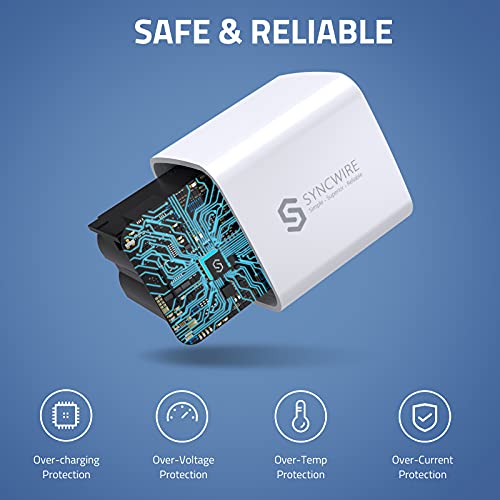 Syncwire 20W USB C Charger, Ultra Compact PD 3.0 Fast Charger Block USB C Wall Charger Type-C Power Delivery USB-C Power Adapter Compatible for iPhone 13/13 Pro/13 mini/13 Pro Max/12/12 Pro/12 Pro Max