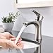 KINGO HOME Commercial Stainless Steel Lavatory Single Handle Single Hole Brushed Nickel Bathroom Faucets, Hot and Cold Water Vanity Sink Faucet