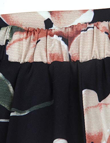 [- Blooming Jelly Women's Pleated Skirt Floral A Line Midi Skirt with Pockets Elastic Waist  -]