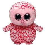 Ty Beanie Boos Buddies Pinky Pink Barn Owl Medium Plush