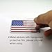 Metal American Flag Emblems Stickers Pack, 6 PCS Lightweight Aluminum Alloy Stars and Stripes Badge Decorative Decals for Car Bumper Laptop Motorcycle Luggage Bike Wall Door