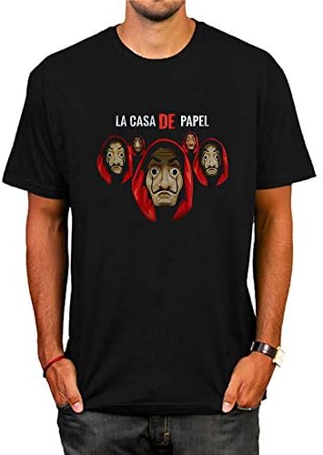 Funny Design La Casa De Papel T Shirt Money Heist Tees TV Series Casual Tshirts