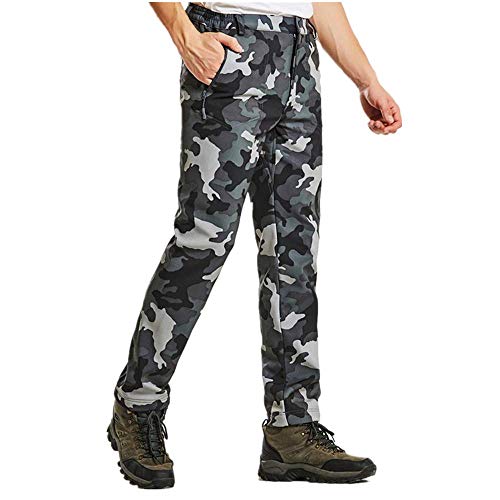 Mens Slim Fit Camo Pants,Realdo Mens Outdoor Camouflage Waterproof Sports Mountaineering Trousers Pant