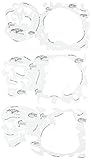 Iwata-Medea Art Tool Skullz 1 Airbrush Template (Set of 3)