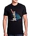 Arm The Animals Men's Hologram Battle Cat Graphic T-Shirt