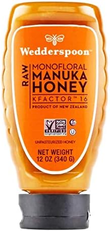 Wedderspoon Honey Manuka Raw Kfactor - 12 oz New Zealand ( Pack of 6)