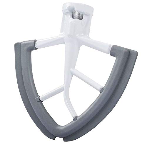 Flex Edge Beater 4.5-5 Quart Flat Beater Blade with Flexible Silicone Edges Bowl Scraper for KitchenAid Tilt-Head Stand Mixer (4.5-5 quart)