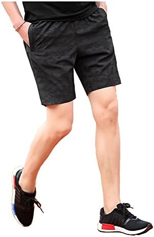 ZHI MADE Mens Gym Shorts Zippered Loose Workout Shorts with Pockets Fitness Training Running Pants with Zipped Side Pockets 2XL