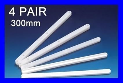 4 Pairs Of White Plastic Drawer Runners For 300mm Drawers Amazon