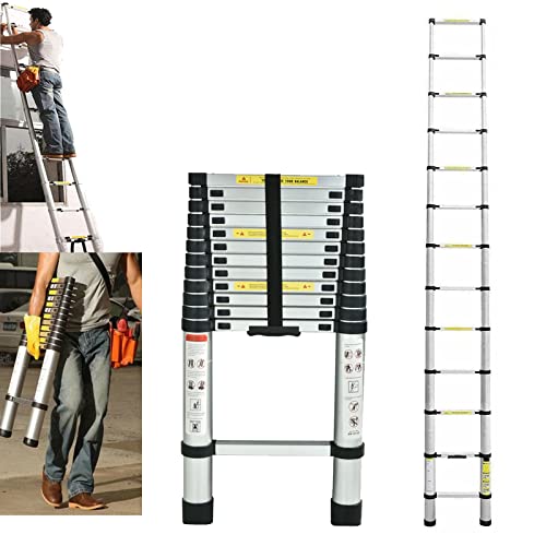 Telescoping Ladder 16FT Extension Ladders for Home, Aluminum Telescopic