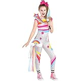 Party City D.R.E.A.M. Tour JoJo Siwa Costume for Children, Size Medium, Includes Jumpsuit, Hair Bow, Train, and Patches