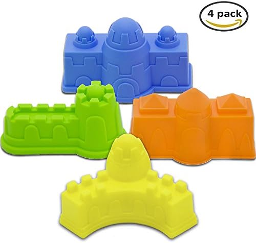 DUUTY Sand Castle Toys Molds for Kids Beach Toy 4 pc