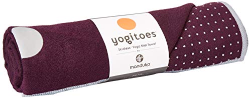 Yogitoes Yoga Mat Towel – Non Slip, Sweat Wicking with Patented Skidless Technology, Highly Absorbent, Soft and Sustainable Mat Towel for Yoga, Pilates, Gym and Outdoor Fitness.