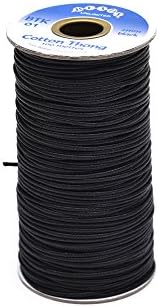 Beads Unlimited 2mm Cotton Thong, Pack of 100m, Black