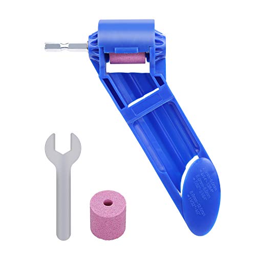 PiscatorZone Drill Bit Sharpener Portable Diamond Drill Bit Sharpening Tool Corundum Grinding Wheel - Thumbnail 7