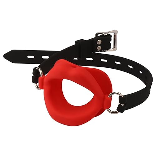 FENICAL Open Mouth Gag Red Lips Erotic Toys Oral Sex Gag Bondage Restraints  Fetish BDSM Slave