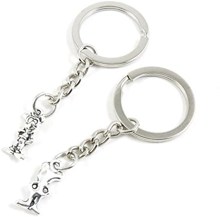 100 Pieces Keychain Keyring Door Car Key Chain Ring Tag Charms Bulk Supply Jewelry Making Clasp Findings V4GW7J Micky Mouse