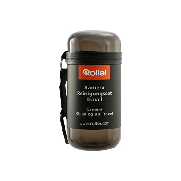 Rollei Kamera Reinigungsset Travel - Set zur Linsen-, und Objektivreinigung, inkl. Lenspen, Airblower und Mikrofaser-Tuch - Ideal für Unterwegs/Reisen - schwarz – Bild 5