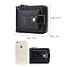 BAIGIO RFID Bifold Men's Cowhide Leather Zip Around Wallet Vintage Travel Multi Card Holder Purse, Black