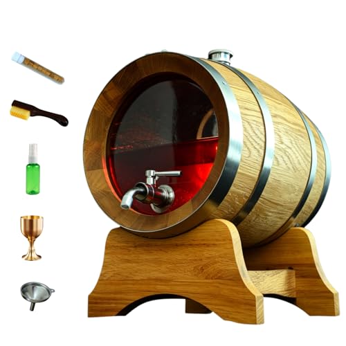 1.5 Liter Visualized Charred Oak Barrel for Aging Whiskey Bourbon