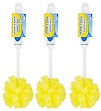 Scrub Buddies Dishwashing Foam Sponges with Handles Bottle/Glass Scrubbers 3Pack