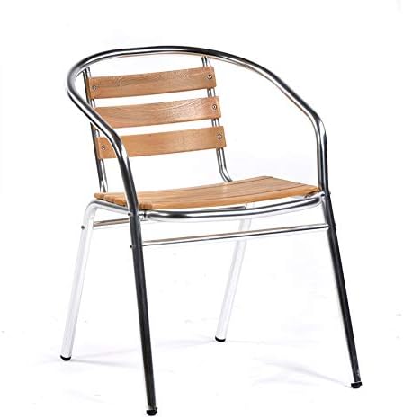 Aluminium and Ash Garden Stacking Chair