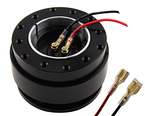 Leadrise Black Steering Wheel Quick Release Hub Adapter Snap Off Boss Kit Universal - Thumbnail 5