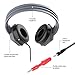 Brenthaven Edge Rugged Over Ear Headphone with Durable Ear Pads, Twistable, Unbreakable Headband for K-12 Students, Teachers and Kids – Gray/Red, Chew Proof Cordthumb 4
